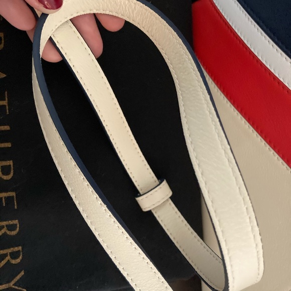 Strathberry Navy, Red, and White Tote Bag - Picture 10 of 16